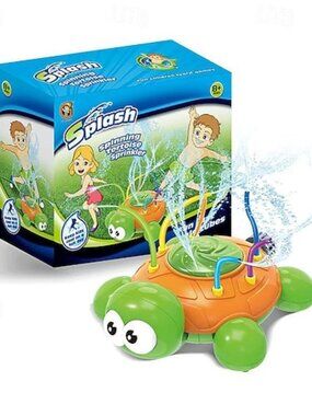 Splash Spinning Tortoise Sprinkler Kids Yard Water Fun
